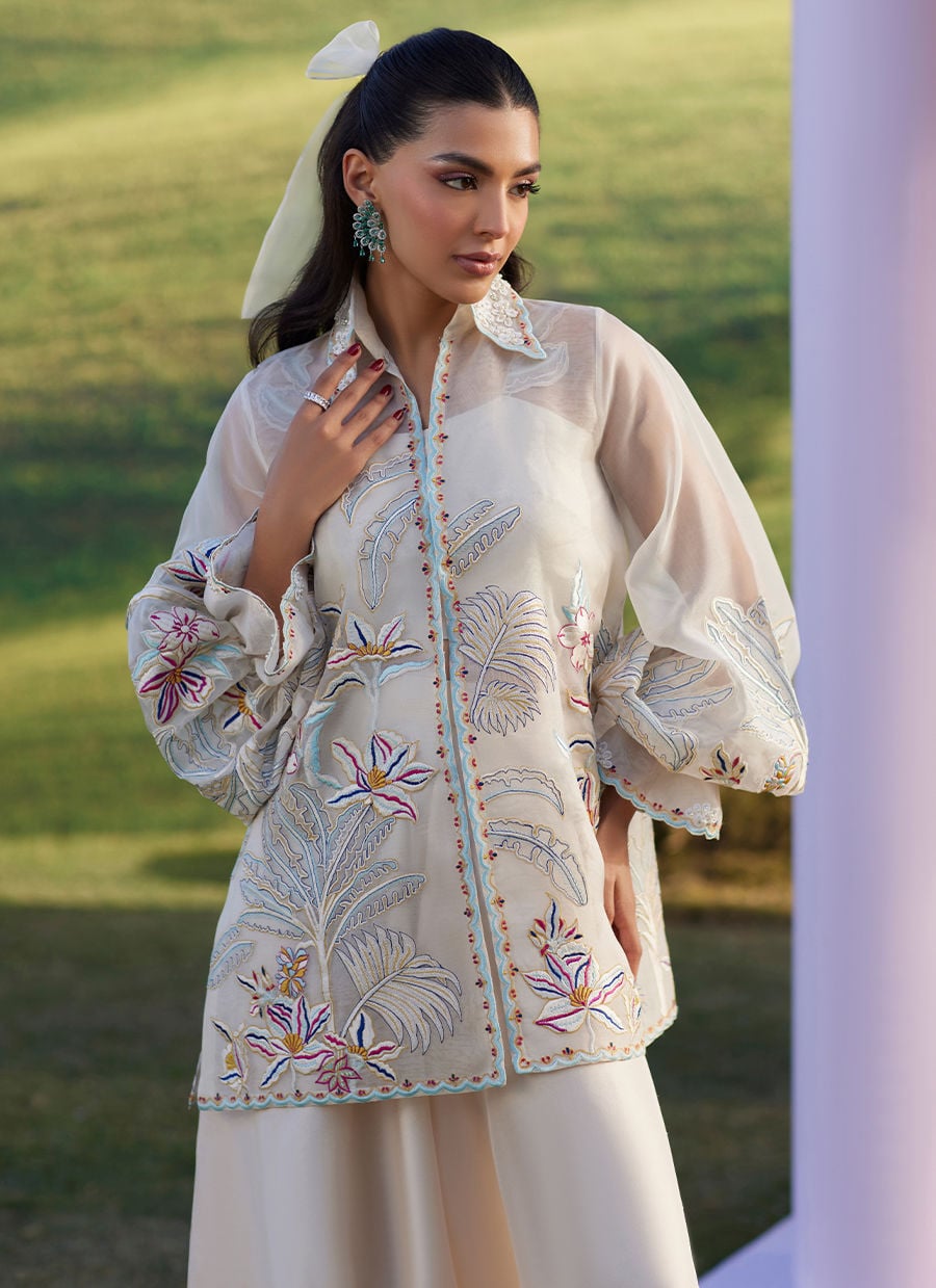 Farah Talib Aziz | Luna Eid 26 | Astra Jacket - Designer Dress - Type : Ladies Clothes - Available at Libayah - 100% Original