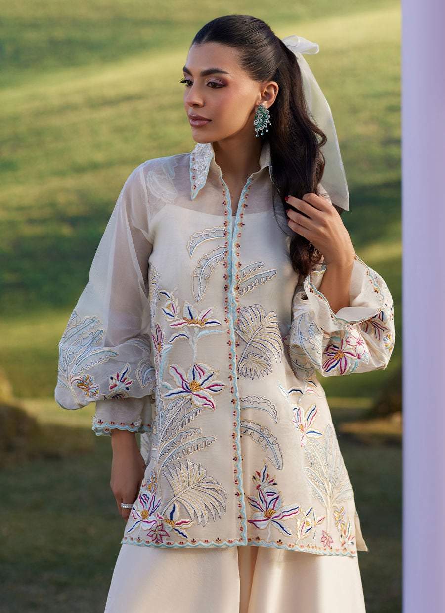 Farah Talib Aziz | Luna Eid 26 | Astra Jacket - Designer Dress - Type : Ladies Clothes - Available at Libayah - 100% Original