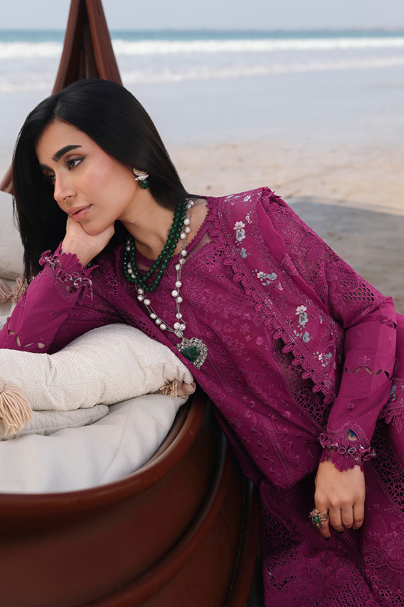 Qalamkar | Sahil Luxury Lawn 26 | SA-01 ZARA by Qalamkar - Designer Dress - Type : Ladies Clothes - Available at Libayah - 100% Original