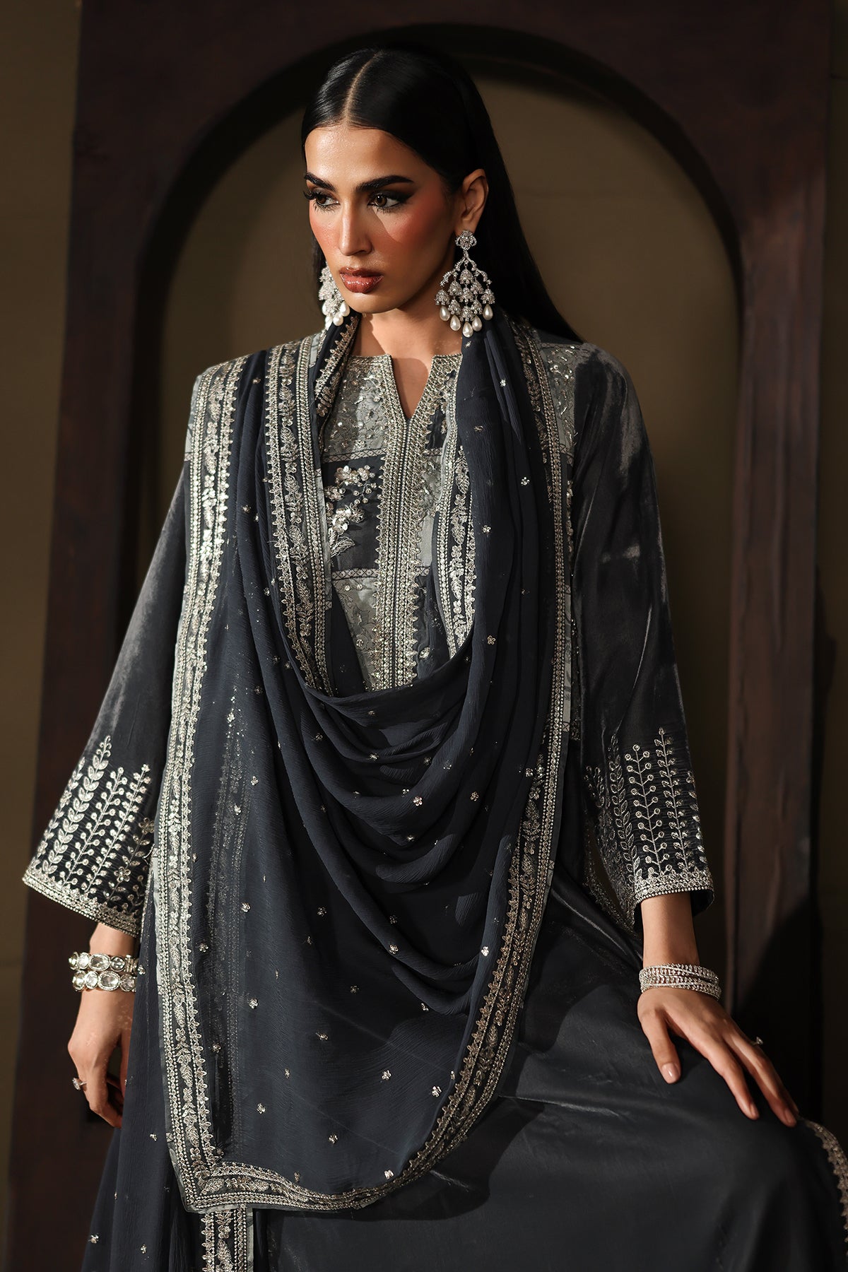 Charizma | Signora Velvet 25 | CVT5-03 by Charizma - Designer Dress - Type : Ladies Clothes - Available at Libayah - 100% Original