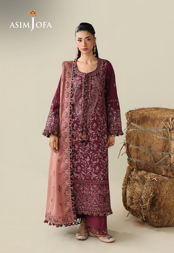 Asim Jofa | Kashmiri Collection 25 | AJULK-06 by Asim Jofa - Designer Dress - Type : Ladies Clothes - Available at Libayah - 100% Original