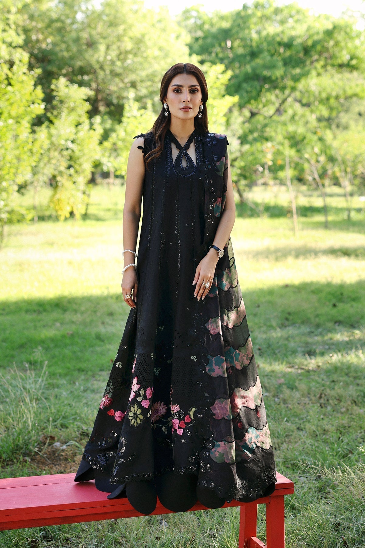 afrozeh black dress | A Lawn 26 | AURAVIE DROP-VDAY24