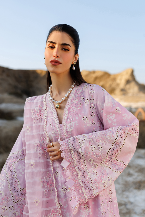 Emaan adeel | Sunlit Groove Luxury Lawn 26 | SUMMER SORBET by Emaan Adeel - Designer Dress - Type : Ladies Clothes - Available at Libayah - 100% Original