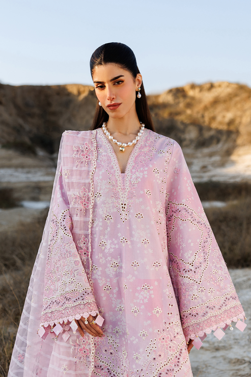 Emaan adeel | Sunlit Groove Luxury Lawn 26 | SUMMER SORBET by Emaan Adeel - Designer Dress - Type : Ladies Clothes - Available at Libayah - 100% Original