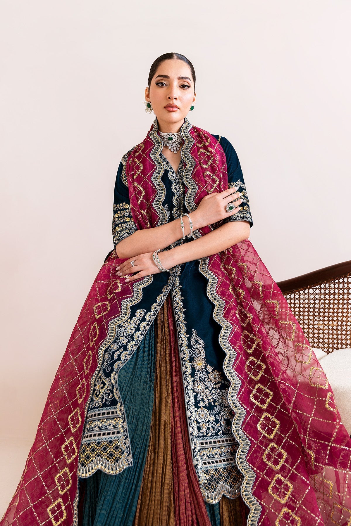 Alizeh | Makhmal Luxury Velvet Edit | Mehroob by Alizeh - Designer Dress - Type : Ladies Clothes - Available at Libayah - 100% Original