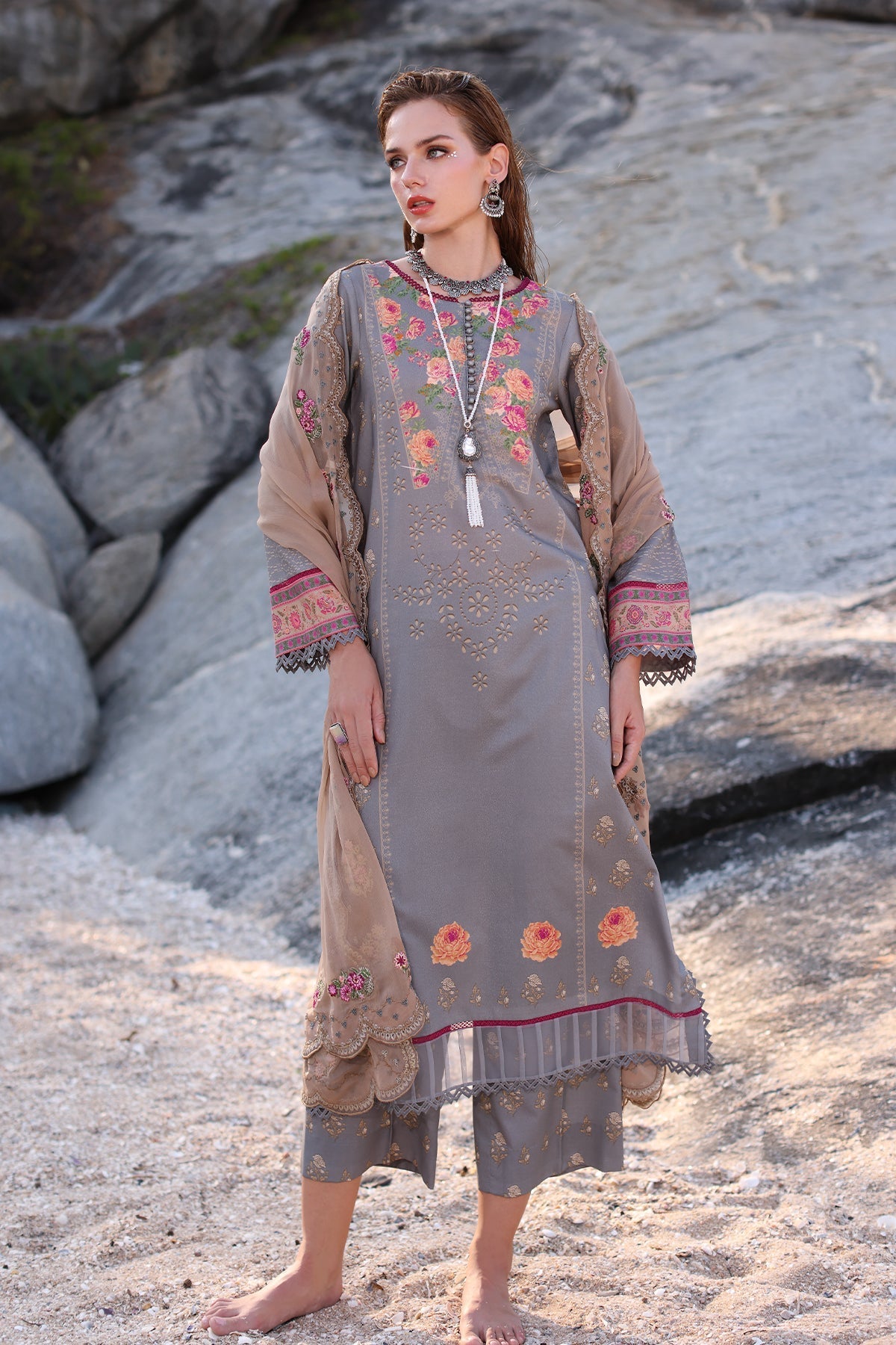 Charizma | Lawn Collection 24 | AS4-27 by Charizma - Designer Dress - Type: Casuals - Available at Libayah - 100% Original