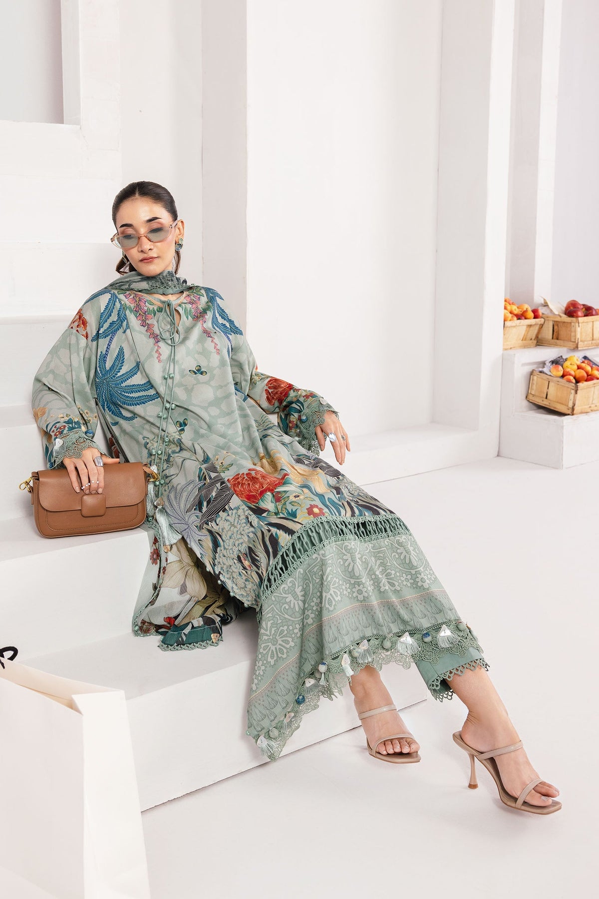 Maria B | Winter Basics 25 | MB-CUS25-1109A by Maria B - Designer Dress - Type : Ladies Clothes - Available at Libayah - 100% Original