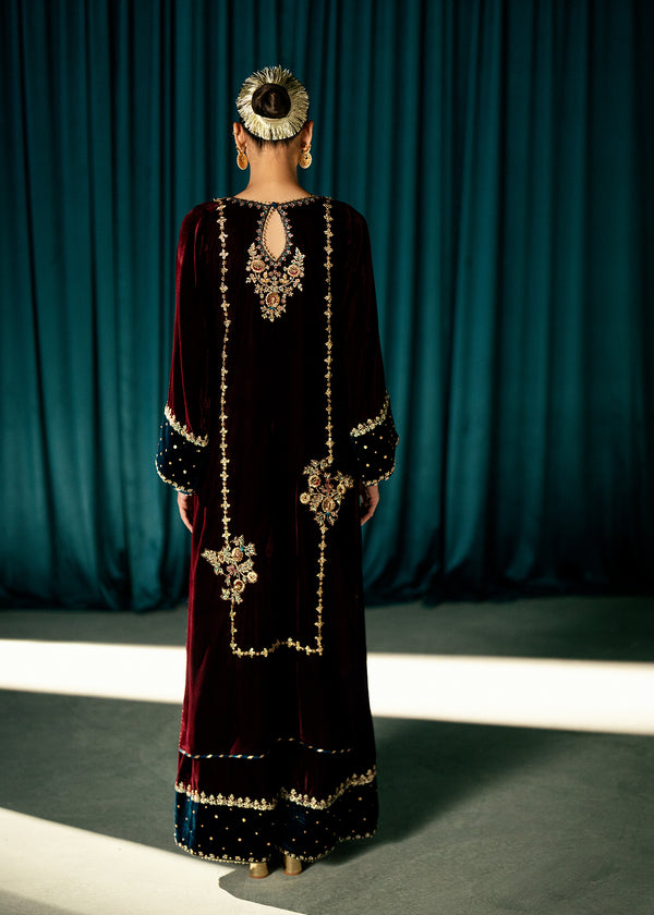 Umsha | Velvet Code | Ruby Eclipse by Umsha - Designer Dress - Type : Ladies Clothes - Available at Libayah - 100% Original