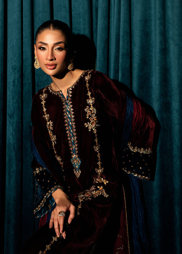 Umsha | Velvet Code | Ruby Eclipse by Umsha - Designer Dress - Type : Ladies Clothes - Available at Libayah - 100% Original