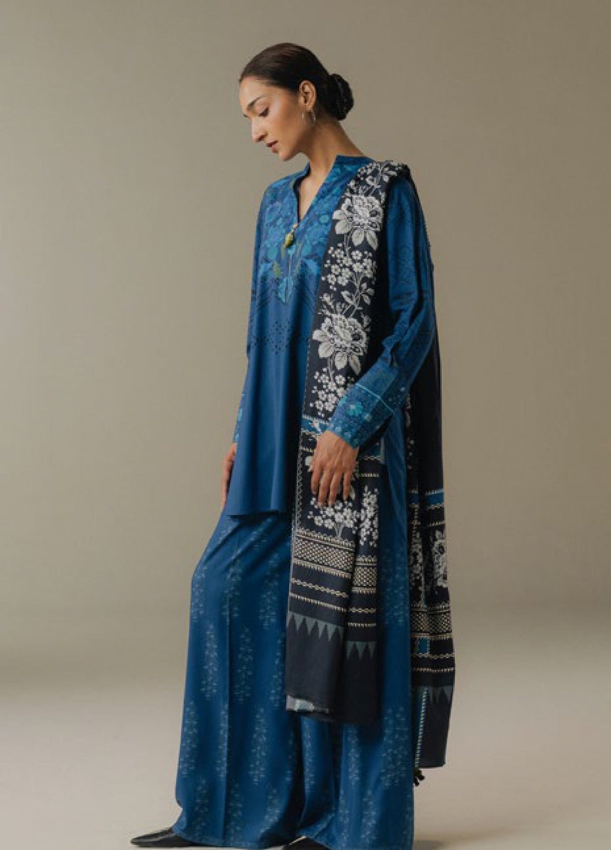 Zara Shahjahan | Coco Prints 25 |Terracotta Sky-9B by Zara Shahjahan - Designer Dress - Type : Ladies Clothes - Available at Libayah - 100% Original