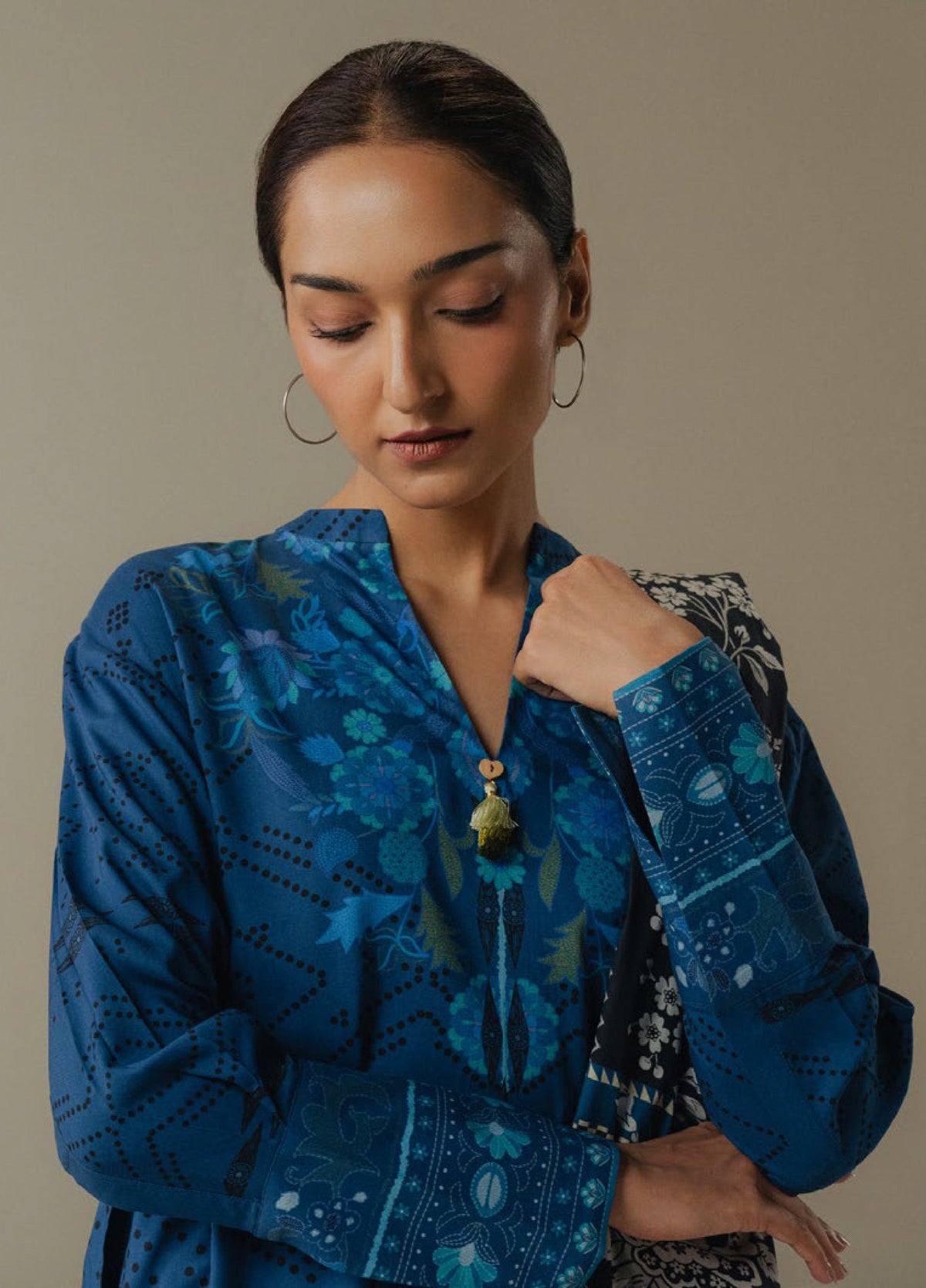 Zara Shahjahan | Coco Prints 25 |Terracotta Sky-9B by Zara Shahjahan - Designer Dress - Type : Ladies Clothes - Available at Libayah - 100% Original