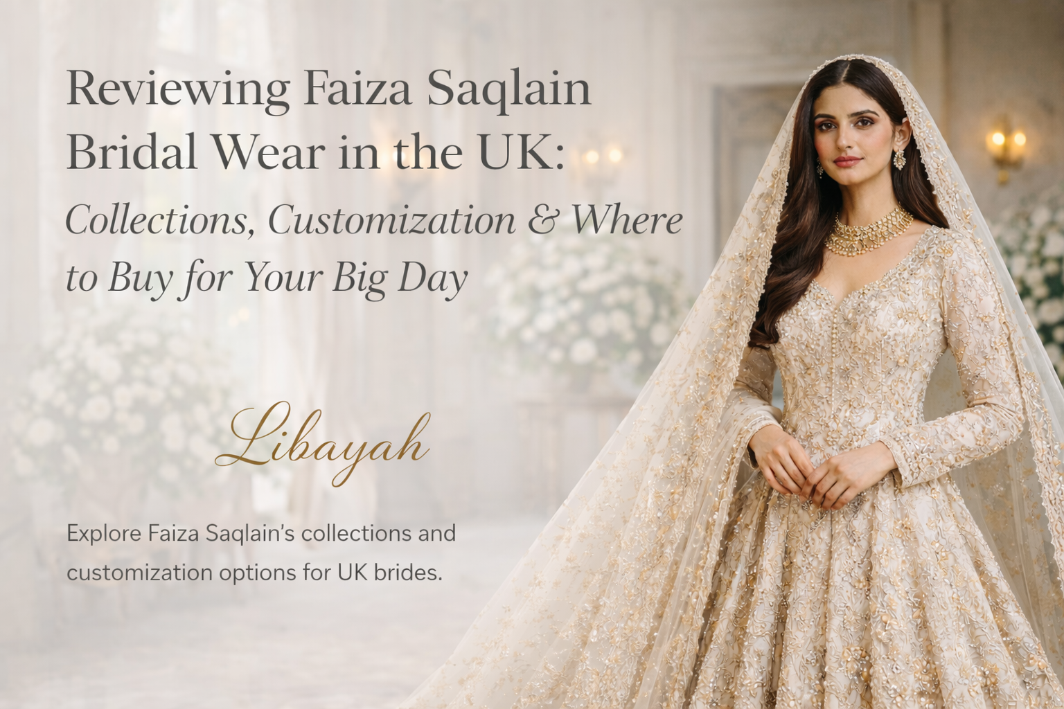 Luxury Pakistani bridal by Faiza Saqlain brides
