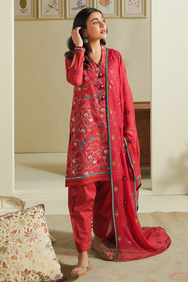 Cross Stitch | Mahiri Embroidered Lawn 24 | RUBY SKY by Cross Stitch - Designer Dress - Type: Ladies Clothes - Available at Libayah - 100% Original