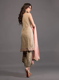 Zainab Chottani | Semi Formals | BEIGE FRONT OPEN EMBELLISHED ENSEMBLE by Zainab Chottani - Designer Dress - Type: Ladies Clothes - Available at Libayah - 100% Original