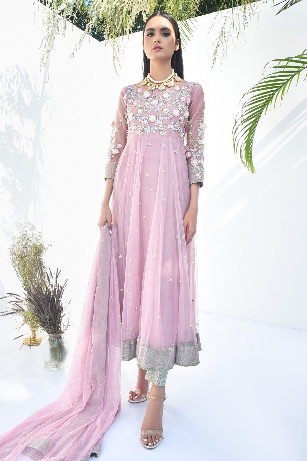 Fatima Khan | Best Sellers 24 | BALLET PINK by Fatima Khan - Designer Dress - Type: Luxury - Available at Libayah - 100% Original
