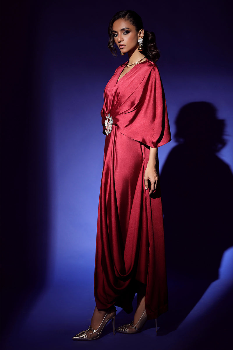 Wardha Saleem | Luxury Pret Fusion Wear | VEGA DRAPE (2PC) by Wardha Saleem - Designer Dress - Type: Ladies Clothes - Available at Libayah - 100% Original