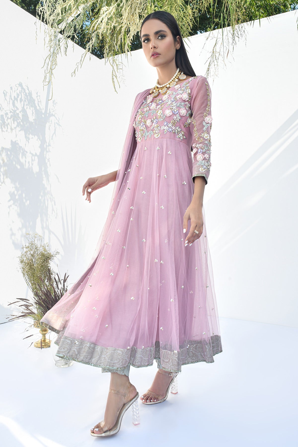 Fatima Khan | Best Sellers 24 | BALLET PINK by Fatima Khan - Designer Dress - Type: Luxury - Available at Libayah - 100% Original