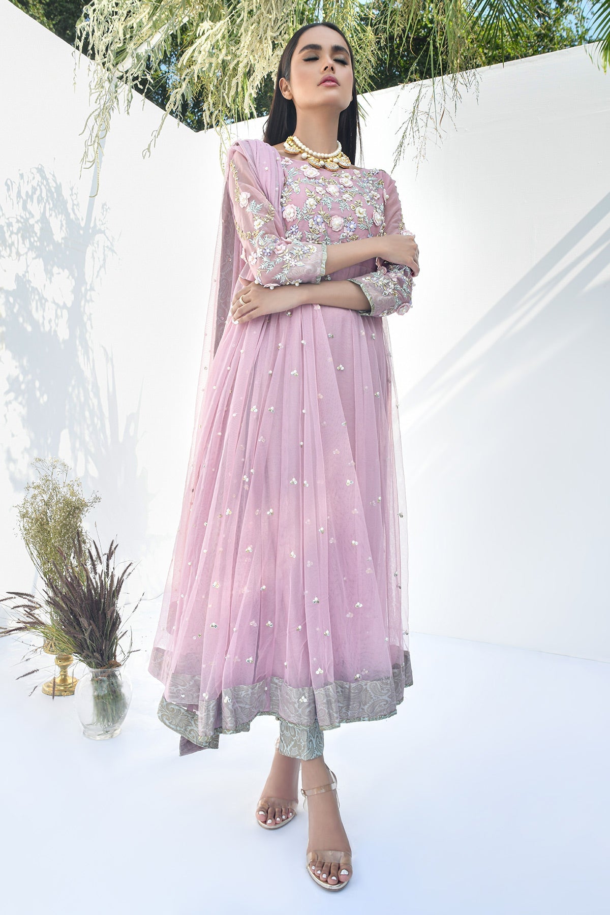 Fatima Khan | Luxury Pret 24 | BALLET PINK by Fatima Khan - Designer Dress - Type: Luxury - Available at Libayah - 100% Original