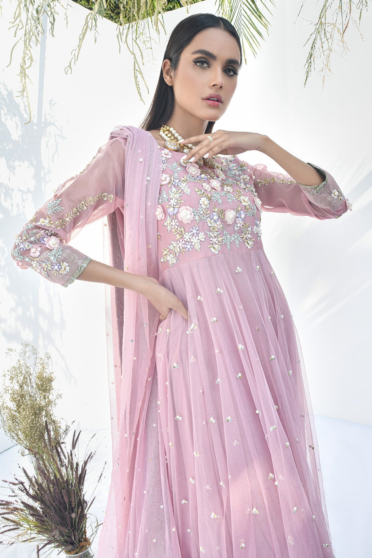 Fatima Khan | Luxury Pret 24 | BALLET PINK by Fatima Khan - Designer Dress - Type: Luxury - Available at Libayah - 100% Original