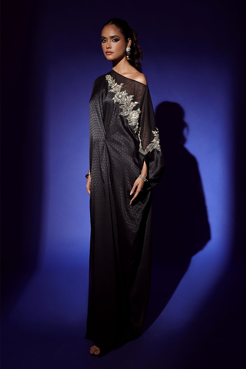 Wardha Saleem | Luxury Pret Fusion Wear | RAVEN DRAPE (1PC) by Wardha Saleem - Designer Dress - Type: Ladies Clothes - Available at Libayah - 100% Original