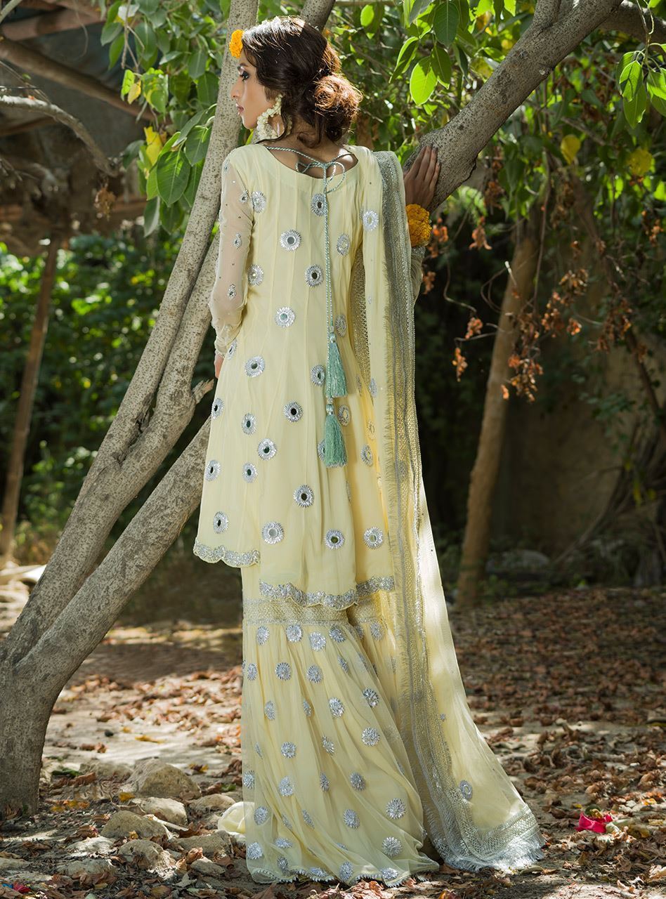 Zainab Chottani | Semi Formals | LEMON YELLOW by Zainab Chottani - Designer Dress - Type: Ladies Clothes - Available at Libayah - 100% Original