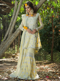 Zainab Chottani | Semi Formals | LEMON YELLOW by Zainab Chottani - Designer Dress - Type: Ladies Clothes - Available at Libayah - 100% Original