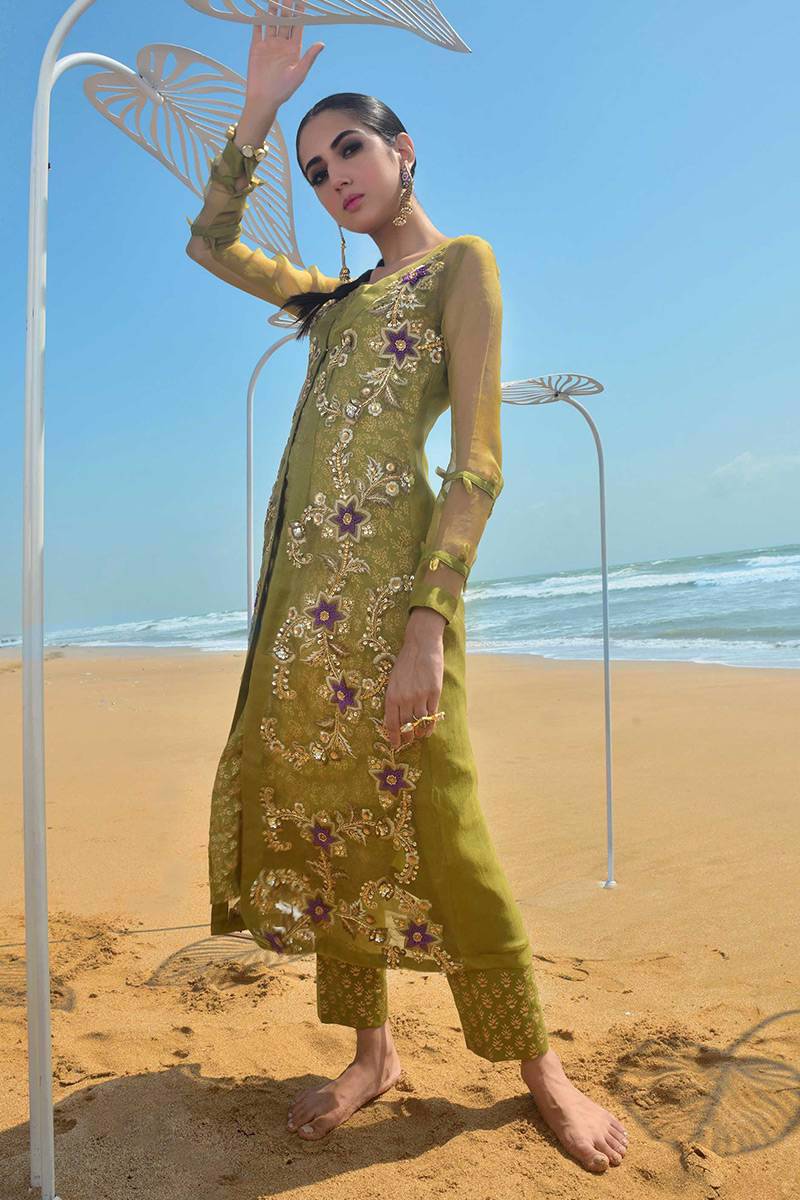 Fatima Khan | Luxury Pret 24 | HENNA by Fatima Khan - Designer Dress - Type: Luxury - Available at Libayah - 100% Original