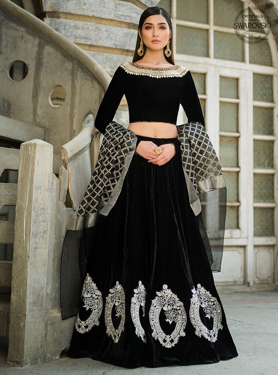 Zainab Chottani | Semi Formals | JET DIAMOND by Zainab Chottani - Designer Dress - Type: Ladies Clothes - Available at Libayah - 100% Original