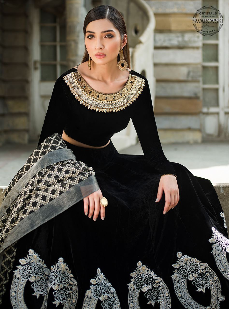 Zainab Chottani | Semi Formals | JET DIAMOND by Zainab Chottani - Designer Dress - Type: Ladies Clothes - Available at Libayah - 100% Original