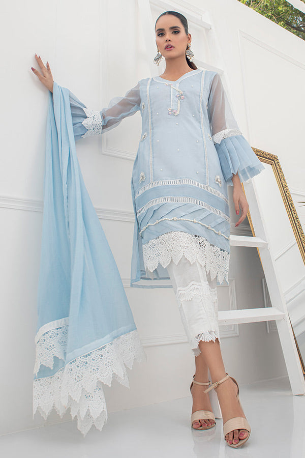 Fatima Khan | Luxury Pret 24 | PASSION BLUE by Fatima Khan - Designer Dress - Type: Luxury - Available at Libayah - 100% Original