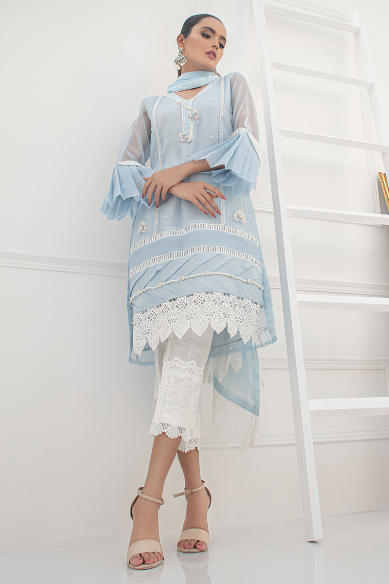 Fatima Khan | Luxury Pret 24 | PASSION BLUE by Fatima Khan - Designer Dress - Type: Luxury - Available at Libayah - 100% Original