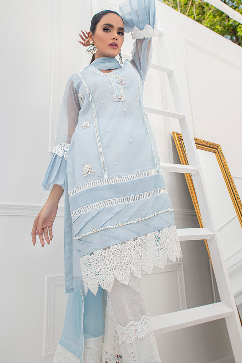 Fatima Khan | Luxury Pret 24 | PASSION BLUE by Fatima Khan - Designer Dress - Type: Luxury - Available at Libayah - 100% Original