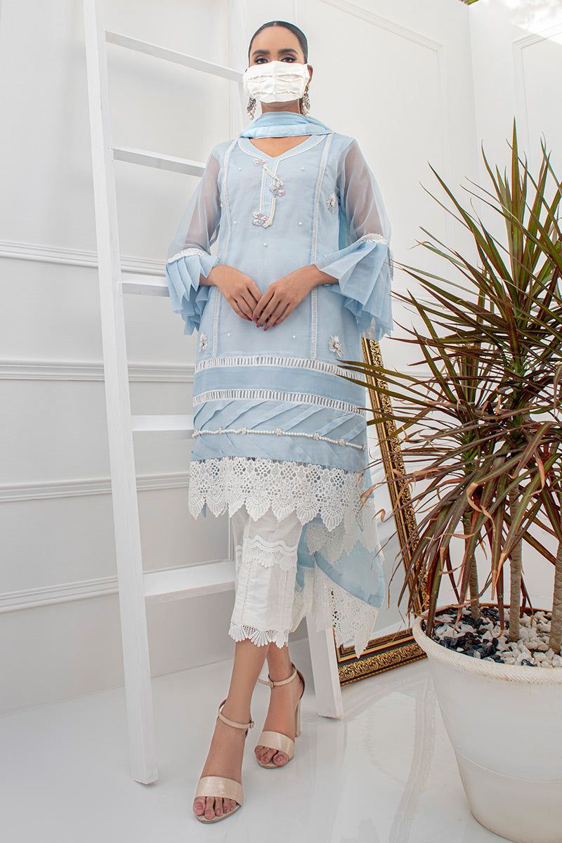 Fatima Khan | Luxury Pret 24 | PASSION BLUE by Fatima Khan - Designer Dress - Type: Luxury - Available at Libayah - 100% Original