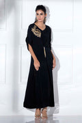 Fatima Khan | Luxury Pret 24 | JADE BLACK KAFTAN by Fatima Khan - Designer Dress - Type: Luxury - Available at Libayah - 100% Original