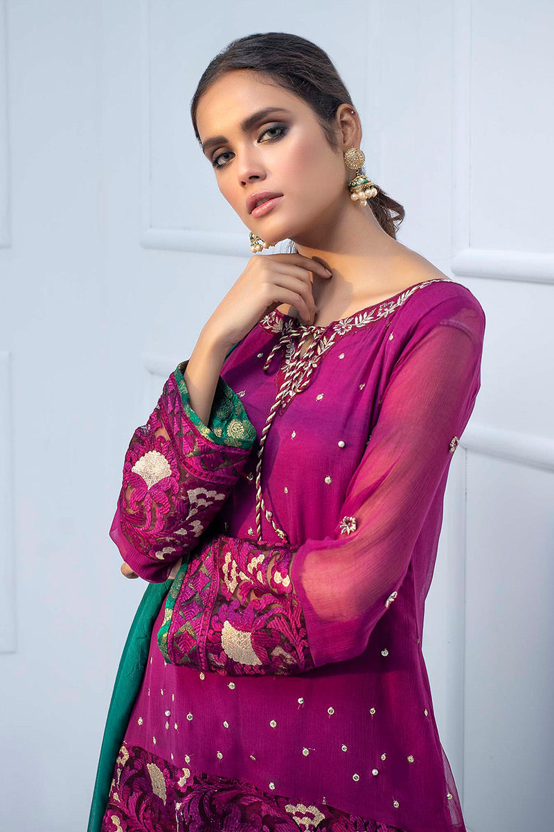 Fatima Khan | Luxury Pret 24 | MULBERRY PURPLE by Fatima Khan - Designer Dress - Type: Luxury - Available at Libayah - 100% Original