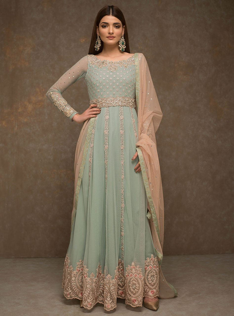 Zainab Chottani | Semi Formals | MINT CRUSH by Zainab Chottani - Designer Dress - Type: Ladies Clothes - Available at Libayah - 100% Original