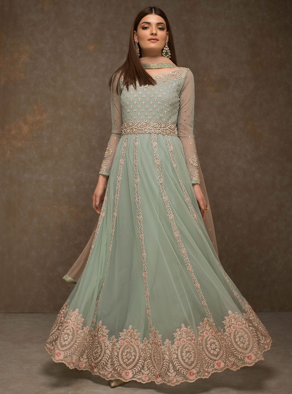 Zainab Chottani | Semi Formals | MINT CRUSH by Zainab Chottani - Designer Dress - Type: Ladies Clothes - Available at Libayah - 100% Original