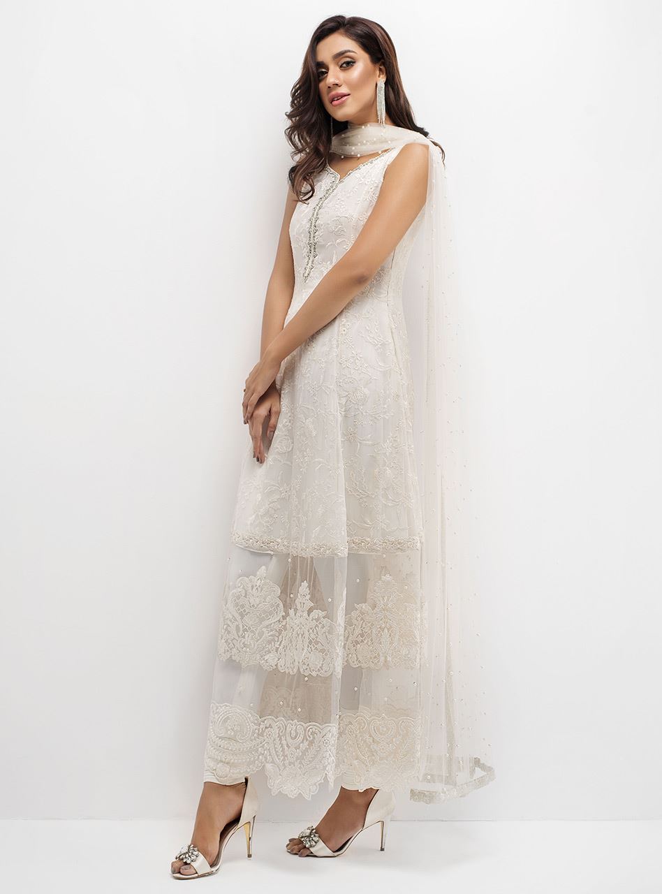 Zainab Chottani | Luxury Pret | WHITE DOVE by Zainab Chottani - Designer Dress - Type: Ladies Clothes - Available at Libayah - 100% Original