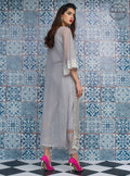 Zainab Chottani | Semi Formals | SILVER ILLUSION by Zainab Chottani - Designer Dress - Type: Ladies Clothes - Available at Libayah - 100% Original