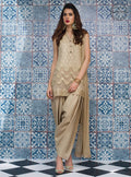 Zainab Chottani | Luxury Pret | GOLDEN BEIGE by Zainab Chottani - Designer Dress - Type: Ladies Clothes - Available at Libayah - 100% Original