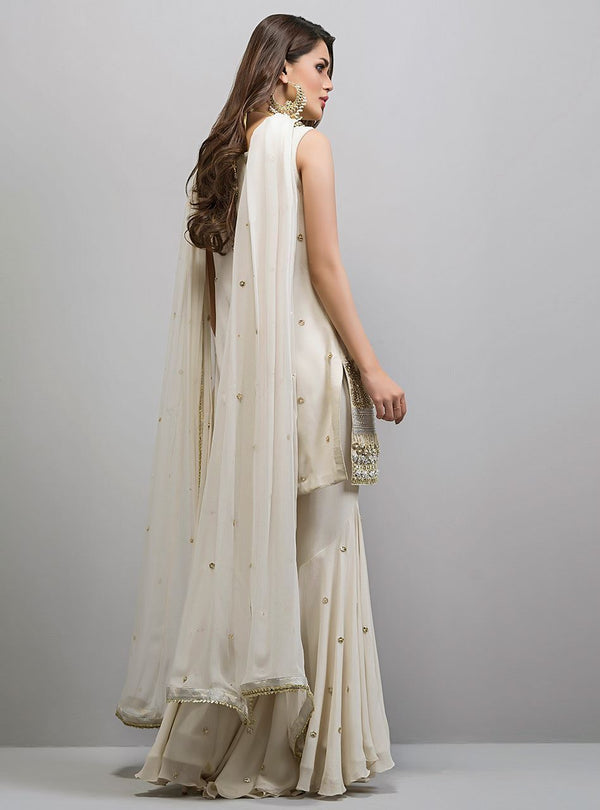 Zainab Chottani | Semi Formals | ANGELIC IVOIRE by Zainab Chottani - Designer Dress - Type: Ladies Clothes - Available at Libayah - 100% Original