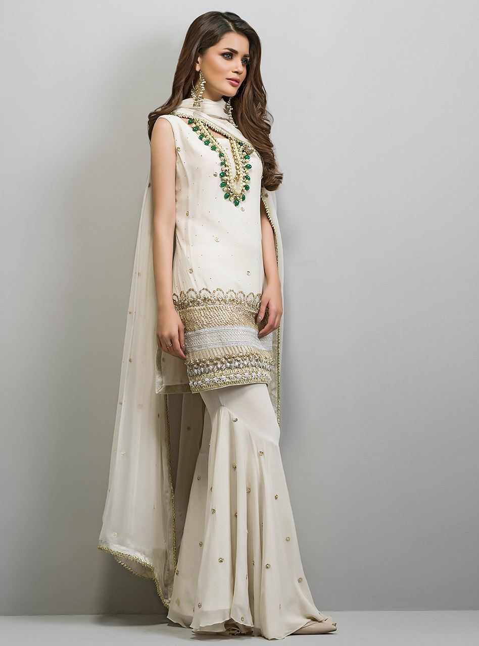Zainab Chottani | Semi Formals | ANGELIC IVOIRE by Zainab Chottani - Designer Dress - Type: Ladies Clothes - Available at Libayah - 100% Original