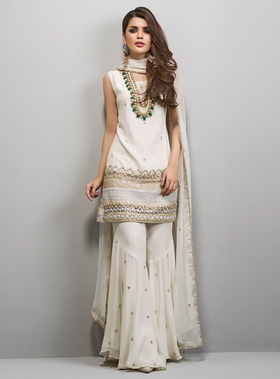 Zainab Chottani | Semi Formals | ANGELIC IVOIRE by Zainab Chottani - Designer Dress - Type: Ladies Clothes - Available at Libayah - 100% Original
