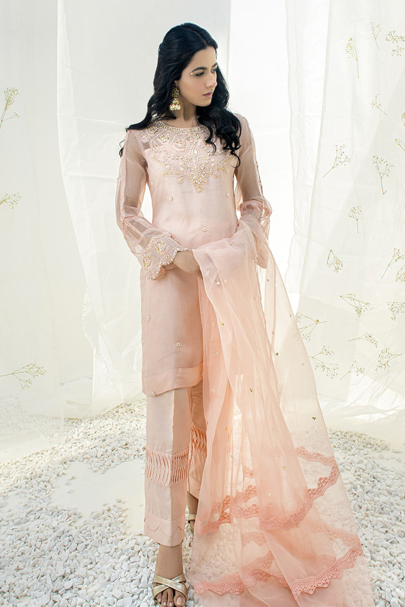 Fatima Khan | Luxury Pret 24 | OCHRE PEACH by Fatima Khan - Designer Dress - Type: Luxury - Available at Libayah - 100% Original