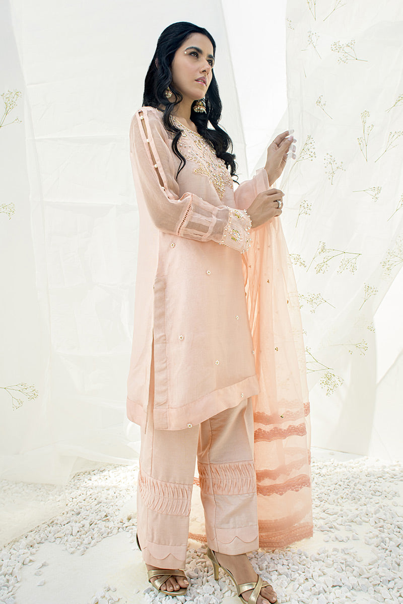 Fatima Khan | Luxury Pret 24 | OCHRE PEACH by Fatima Khan - Designer Dress - Type: Luxury - Available at Libayah - 100% Original