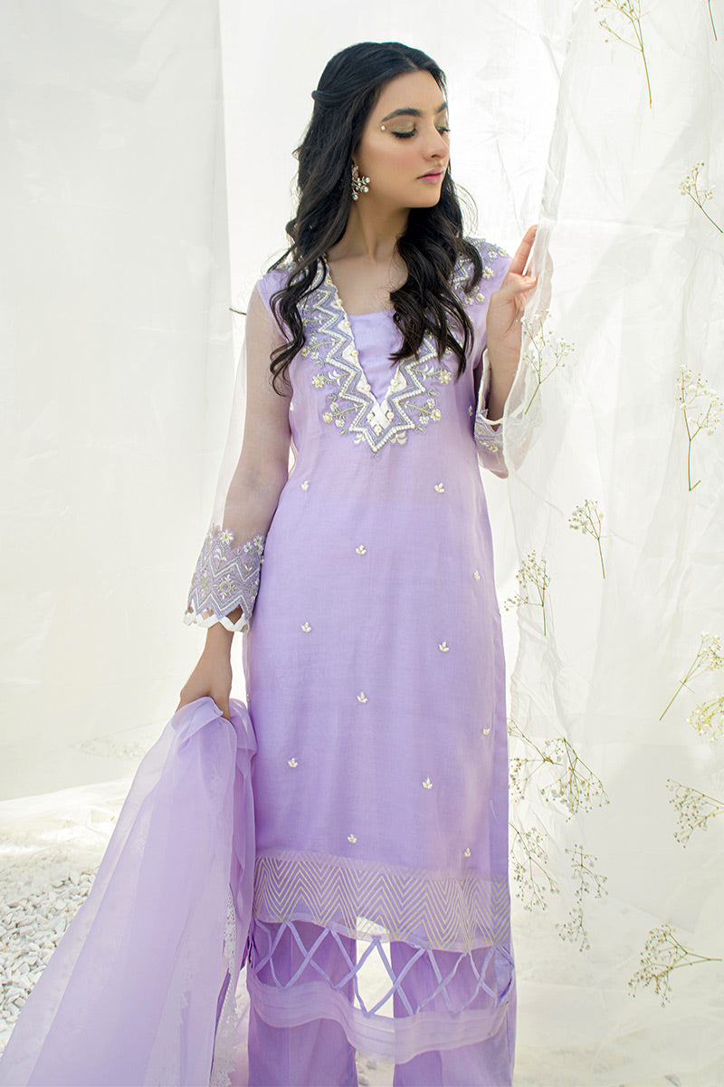 Fatima Khan | Luxury Pret 24 | LAVENDER FLUFF by Fatima Khan - Designer Dress - Type: Luxury - Available at Libayah - 100% Original
