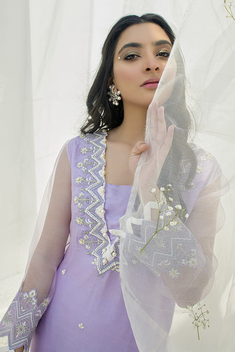 Fatima Khan | Luxury Pret 24 | LAVENDER FLUFF by Fatima Khan - Designer Dress - Type: Luxury - Available at Libayah - 100% Original