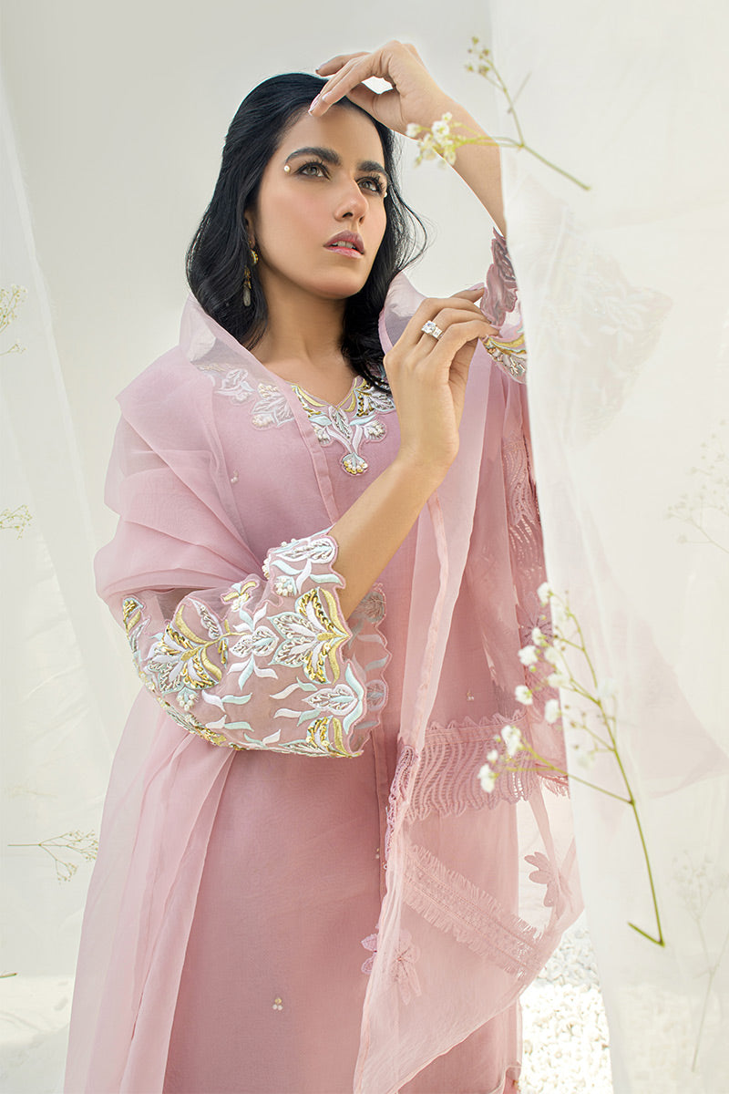 Fatima Khan | Luxury Pret 24 | DUSTY RESE by Fatima Khan - Designer Dress - Type: Luxury - Available at Libayah - 100% Original