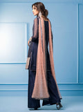 Zainab Chottani | Semi Formals | NAVY BLUE AND PINK by Zainab Chottani - Designer Dress - Type: Ladies Clothes - Available at Libayah - 100% Original
