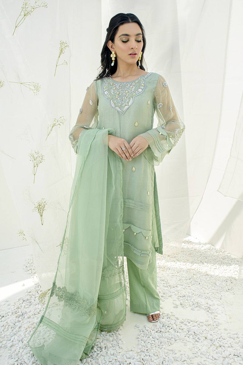 Fatima Khan | Luxury Pret 24 | MENTHE MINT by Fatima Khan - Designer Dress - Type: Luxury - Available at Libayah - 100% Original